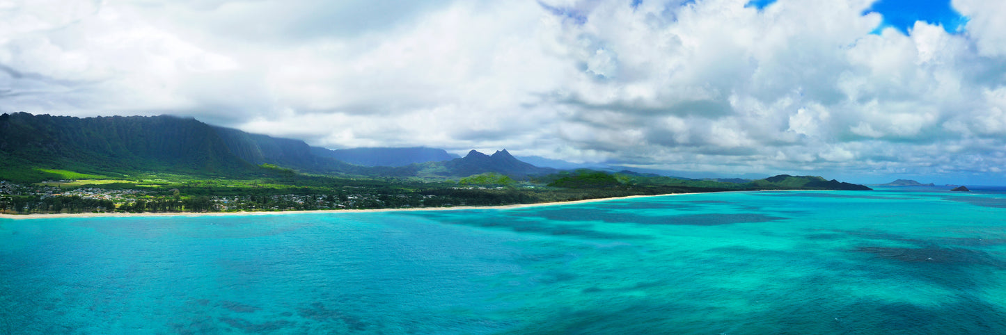 8"x24"- MINI-PANO OF WAIMANALO COAST
