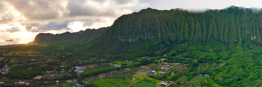 8"x24"- MINI-PANO OF WAIMANALO KOOLAUS