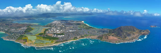 8"x24"- MINI-PANO OF MOKAPU PENINSULA-MCBH