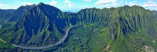 8"x24"- MINI-PANO OF KOOLAU MOUNTAINS #2 (H-3)