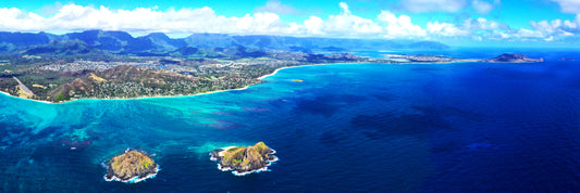 8"x24"- MINI-PANO OF OUTSIDE LANIKAI